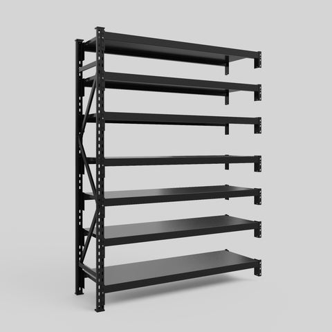 Longspan Metal Shelving - 2100mm High - Add-On Bay - Steel Shelf