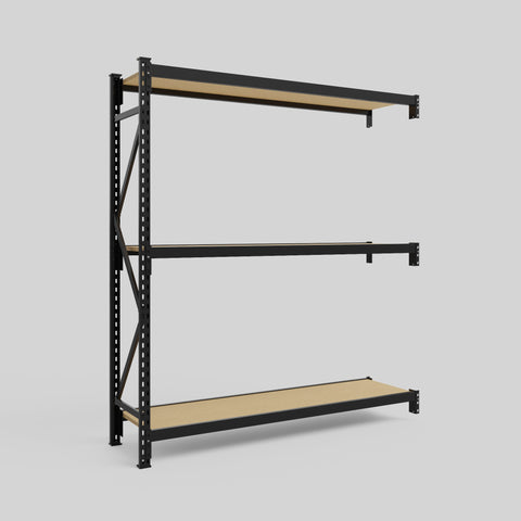 Longspan Metal Shelving - 2100mm High - Add-On Bay - Particleboard Shelf