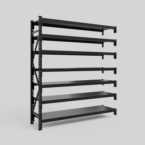 Longspan Metal Shelving - 2100mm High - Add-On Bay - Steel Shelf