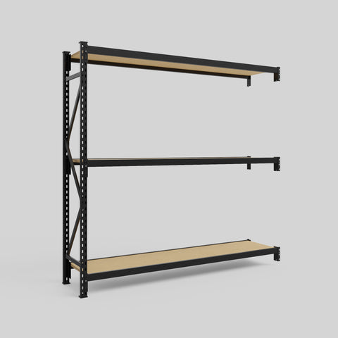 Longspan Metal Shelving - 2100mm High - Add-On Bay - Particleboard Shelf