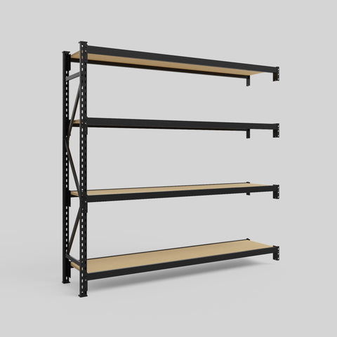 Longspan Metal Shelving - 2100mm High - Add-On Bay - Particleboard Shelf