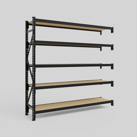 Longspan Metal Shelving - 2100mm High - Add-On Bay - Particleboard Shelf