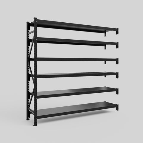 Longspan Metal Shelving - 2100mm High - Add-On Bay - Steel Shelf