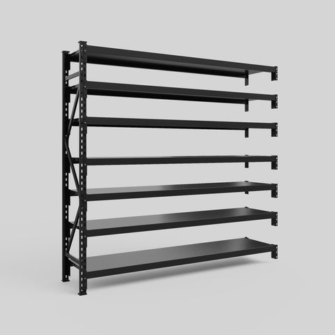 Longspan Metal Shelving - 2100mm High - Add-On Bay - Steel Shelf