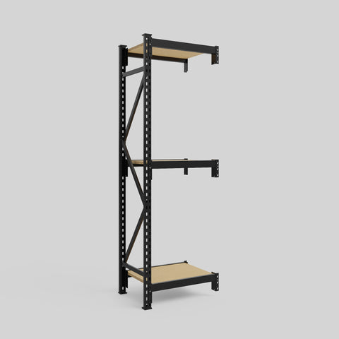 Longspan Metal Shelving - 2100mm High - Add-On Bay - Particleboard Shelf