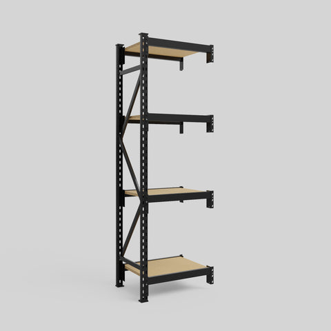 Longspan Metal Shelving - 2100mm High - Add-On Bay - Particleboard Shelf