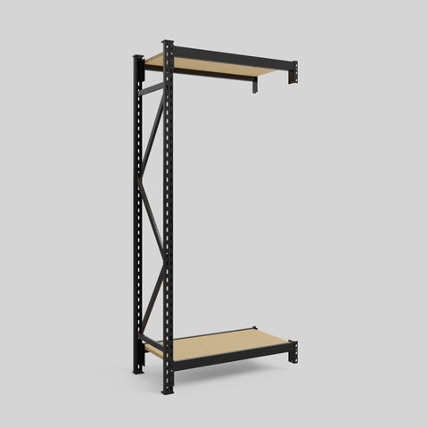 Longspan Metal Shelving - 2100mm High - Add-On Bay - Particleboard Shelf