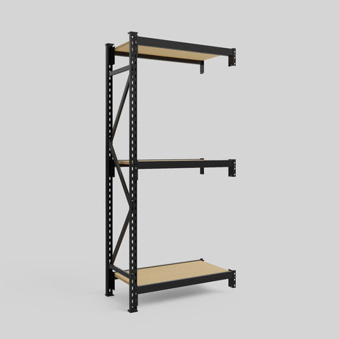 Longspan Metal Shelving - 2100mm High - Add-On Bay - Particleboard Shelf
