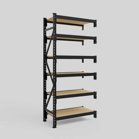 Longspan Metal Shelving - 2100mm High - Add-On Bay - Particleboard Shelf