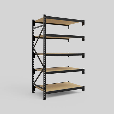 Longspan Metal Shelving - 2100mm High - Add-On Bay - Particleboard Shelf