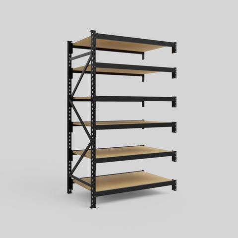 Longspan Metal Shelving - 2100mm High - Add-On Bay - Particleboard Shelf