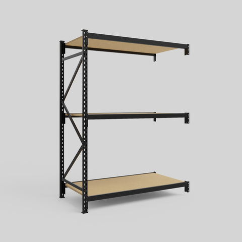 Longspan Metal Shelving - 2100mm High - Add-On Bay - Particleboard Shelf