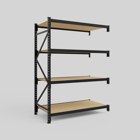 Longspan Metal Shelving - 2100mm High - Add-On Bay - Particleboard Shelf