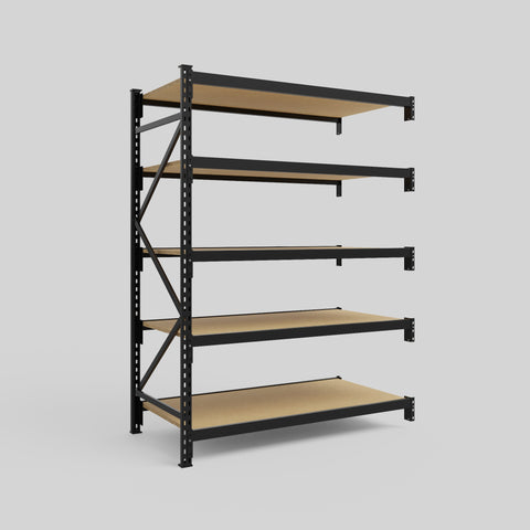 Longspan Metal Shelving - 2100mm High - Add-On Bay - Particleboard Shelf