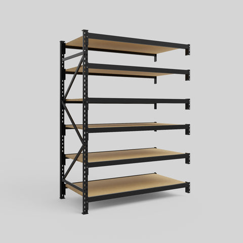 Longspan Metal Shelving - 2100mm High - Add-On Bay - Particleboard Shelf
