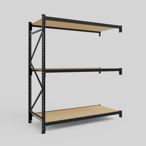 Longspan Metal Shelving - 2100mm High - Add-On Bay - Particleboard Shelf