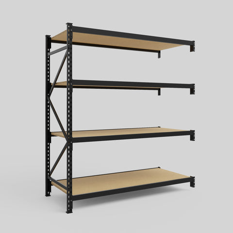 Longspan Metal Shelving - 2100mm High - Add-On Bay - Particleboard Shelf