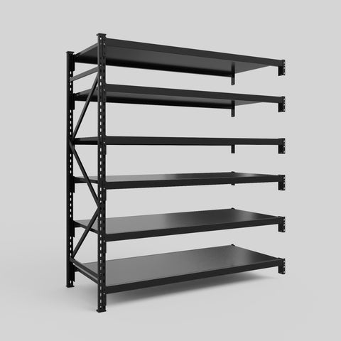 Longspan Metal Shelving - 2100mm High - Add-On Bay - Steel Shelf