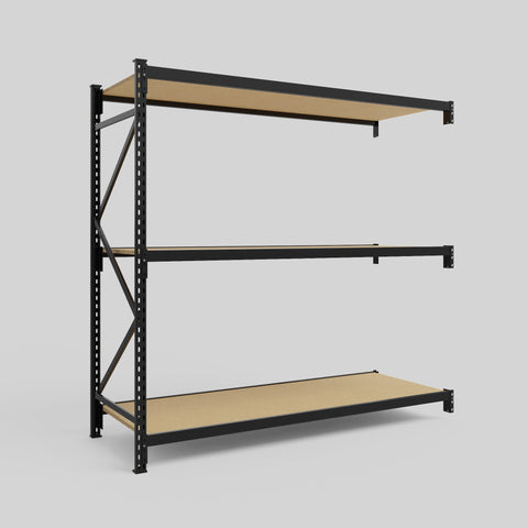Longspan Metal Shelving - 2100mm High - Add-On Bay - Particleboard Shelf