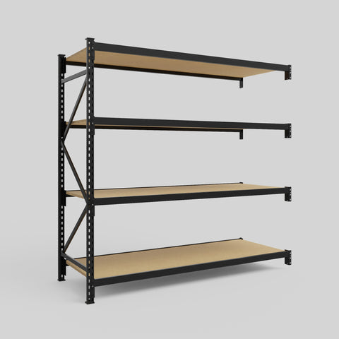 Longspan Metal Shelving - 2100mm High - Add-On Bay - Particleboard Shelf