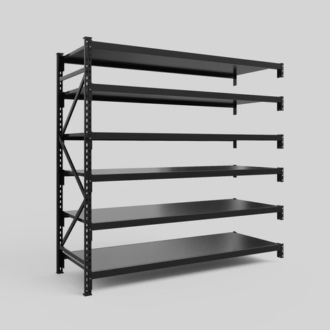 Longspan Metal Shelving - 2100mm High - Add-On Bay - Steel Shelf