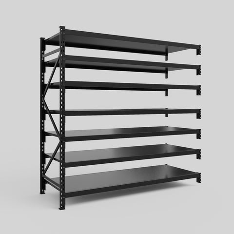 Longspan Metal Shelving - 2100mm High - Add-On Bay - Steel Shelf