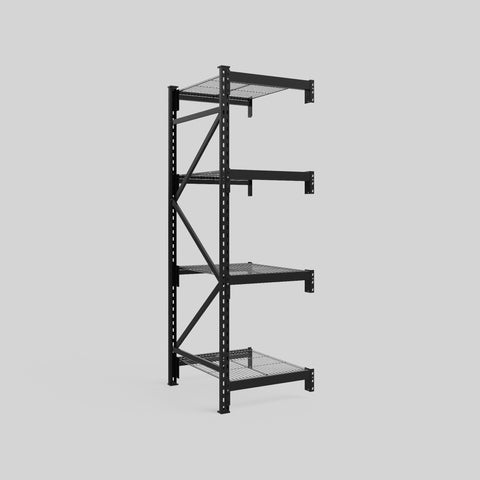 Longspan Metal Shelving - 2100mm High - Add-On Bay - Mesh Shelf