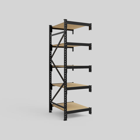 Longspan Metal Shelving - 2100mm High - Add-On Bay - Particleboard Shelf