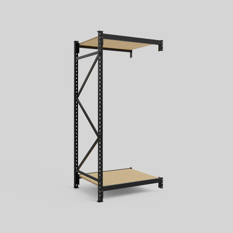 Longspan Metal Shelving - 2100mm High - Add-On Bay - Particleboard Shelf