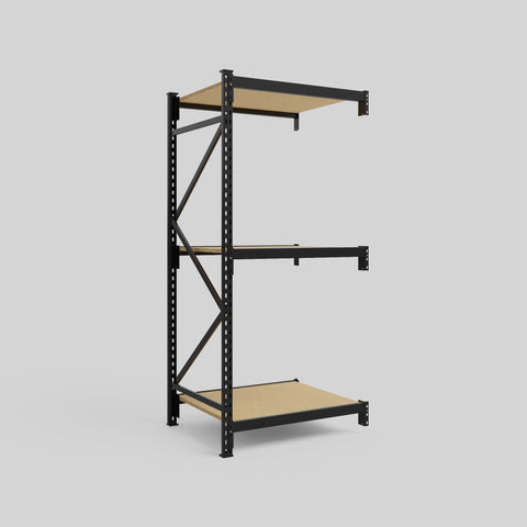 Longspan Metal Shelving - 2100mm High - Add-On Bay - Particleboard Shelf