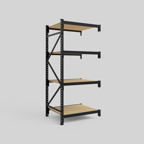 Longspan Metal Shelving - 2100mm High - Add-On Bay - Particleboard Shelf