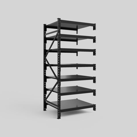 Longspan Metal Shelving - 2100mm High - Add-On Bay - Steel Shelf