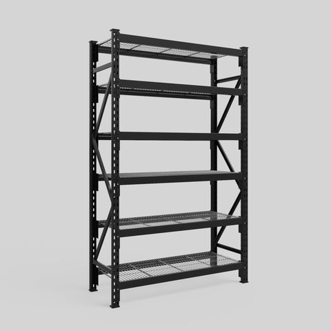 Longspan Metal Shelving - 2100mm High - Full Bay - Mesh Shelf