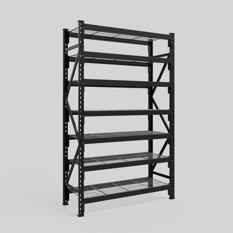 Longspan Metal Shelving - 2100mm High - Full Bay - Mesh Shelf