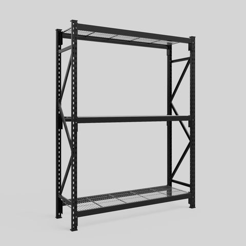 Longspan Metal Shelving - 2100mm High - Full Bay - Mesh Shelf