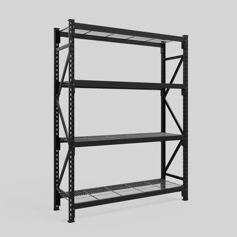 Longspan Metal Shelving - 2100mm High - Full Bay - Mesh Shelf