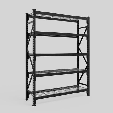 Longspan Metal Shelving - 2100mm High - Full Bay - Mesh Shelf