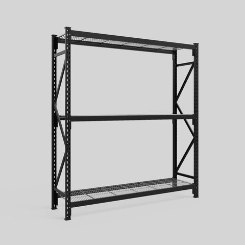 Longspan Metal Shelving - 2100mm High - Full Bay - Mesh Shelf