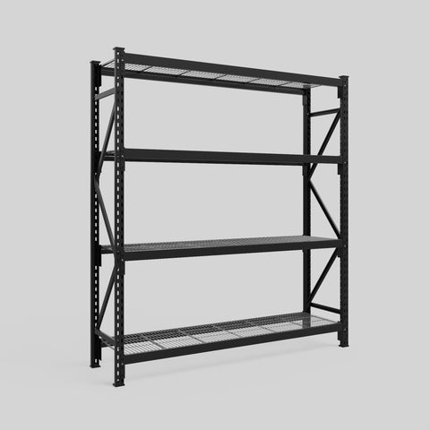 Longspan Metal Shelving - 2100mm High - Full Bay - Mesh Shelf