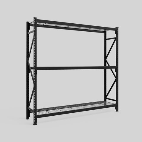 Longspan Metal Shelving - 2100mm High - Full Bay - Mesh Shelf