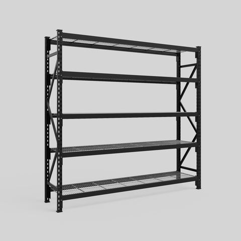 Longspan Metal Shelving - 2100mm High - Full Bay - Mesh Shelf