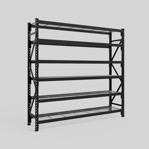 Longspan Metal Shelving - 2100mm High - Full Bay - Mesh Shelf
