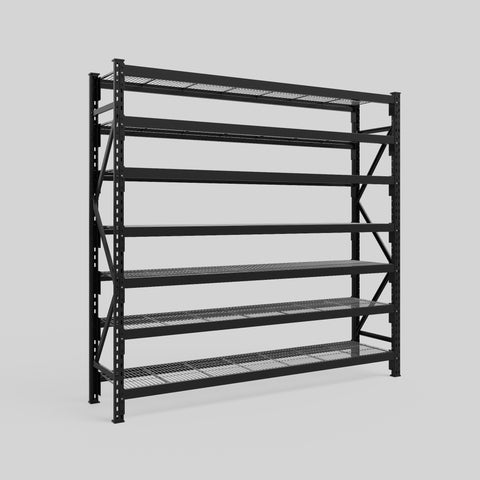 Longspan Metal Shelving - 2100mm High - Full Bay - Mesh Shelf