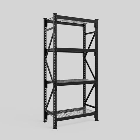 Longspan Metal Shelving - 2100mm High - Full Bay - Mesh Shelf