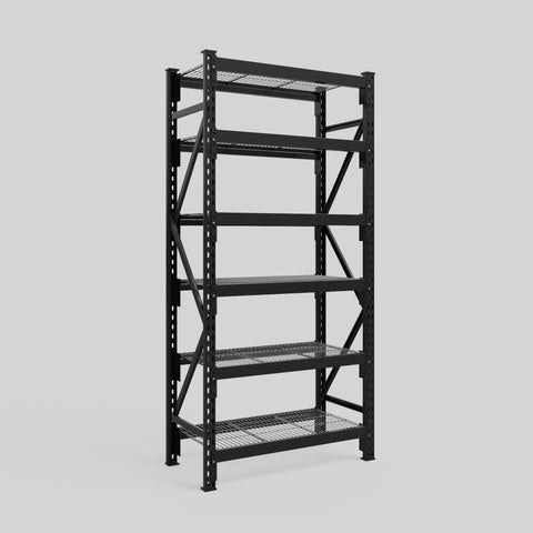 Longspan Metal Shelving - 2100mm High - Full Bay - Mesh Shelf