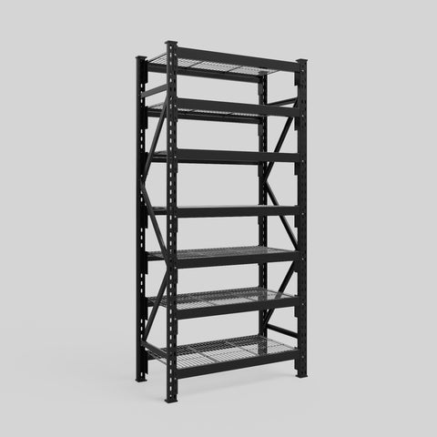 Longspan Metal Shelving - 2100mm High - Full Bay - Mesh Shelf