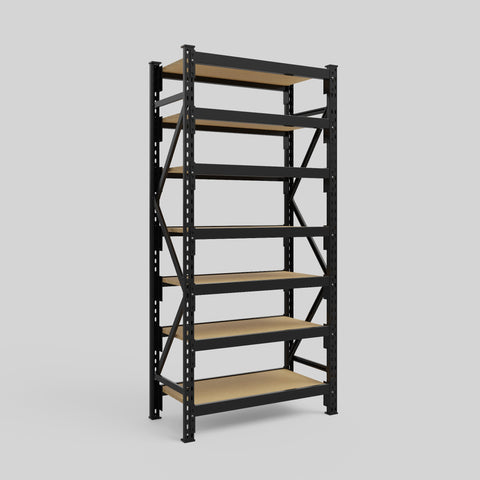 Longspan Metal Shelving - 2100mm High - Full Bay - Particleboard Shelf