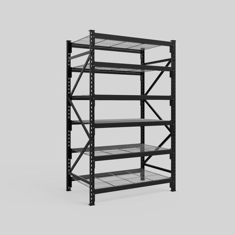 Longspan Metal Shelving - 2100mm High - Full Bay - Mesh Shelf