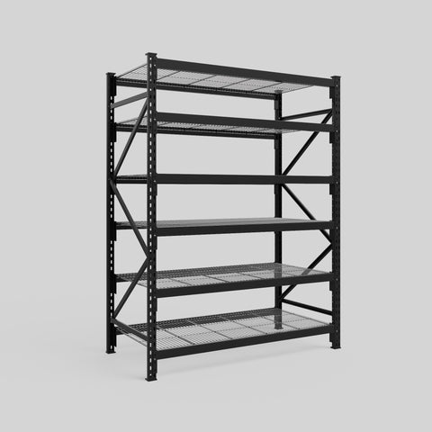 Longspan Metal Shelving - 2100mm High - Full Bay - Mesh Shelf