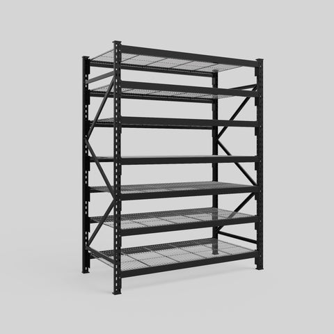 Longspan Metal Shelving - 2100mm High - Full Bay - Mesh Shelf